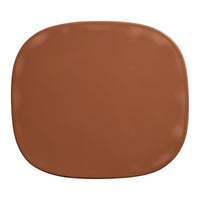 Brown square surface with a smooth, glossy finish, featuring rich, warm tones. Perfect for stylish backgrounds.