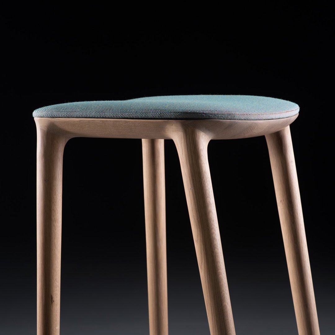 Neva Bar Chair - Seat Upholstered