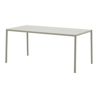 Light gray rectangular table with a simple, modern design and smooth surface, ideal for contemporary spaces.