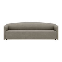 Light gray modern sofa with a smooth, minimalist design and no visible patterns, perfect for contemporary decor.