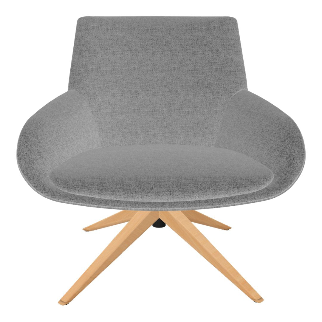 Noom Series 10 Lounge Armchair w/ French Seams - Pyramid Wood Legs