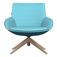 Noom Series 10 Bicolor Lounge Chair -  Pyramid Wood Legs