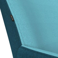 Noom Series 10 Bicolor Lounge Armchair - Conical Wood Legs