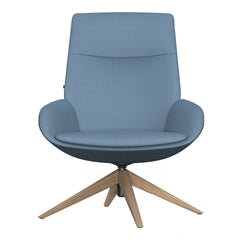 Noom Series 20 Lounge Armchair w/ French Seams - Pyramid Wood Base