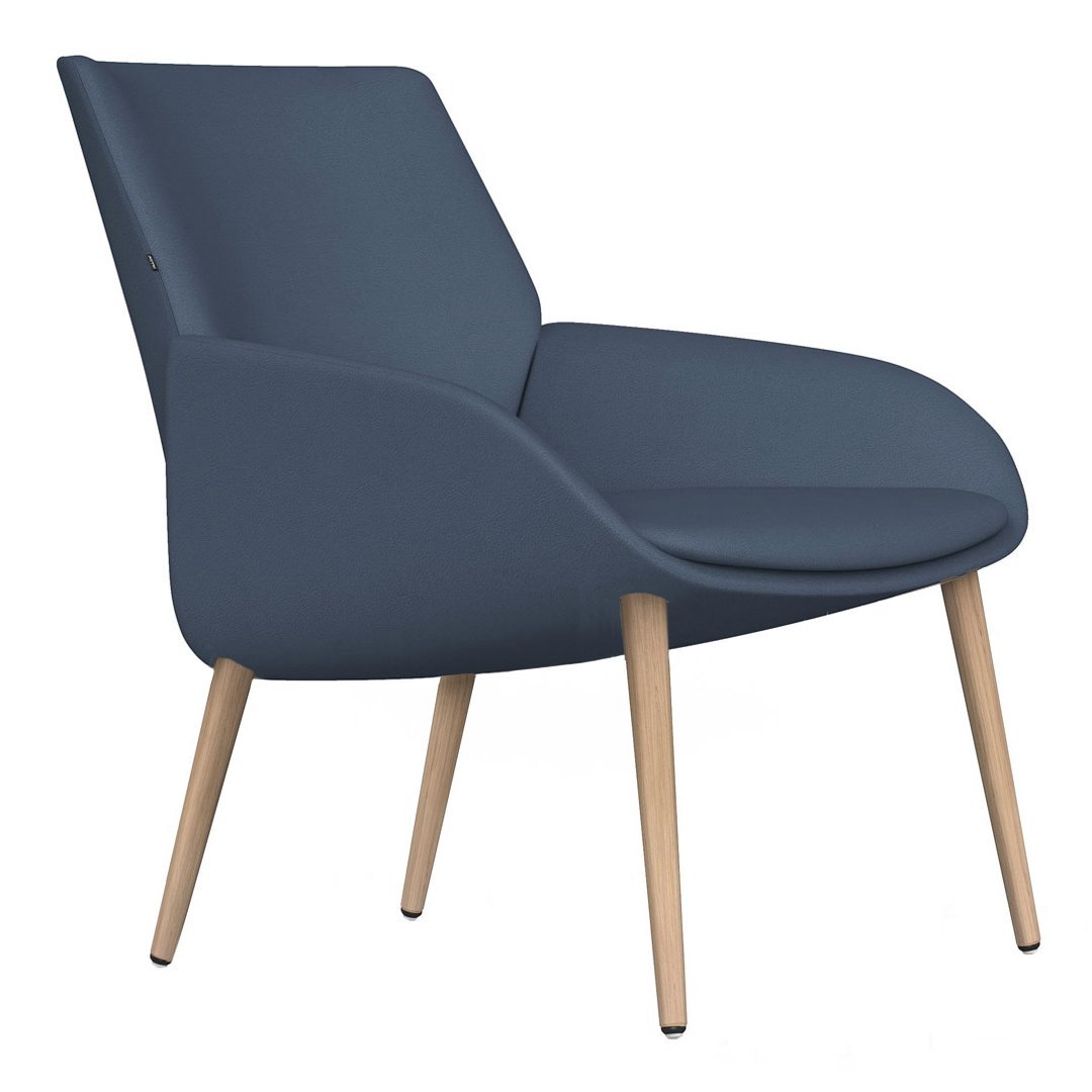Noom Series 10 Lounge Armchair - Conical Wood Legs