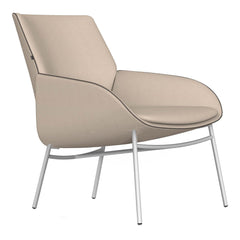 Noom Series 10 Lounge Armchair w/ Trim - Metal Legs