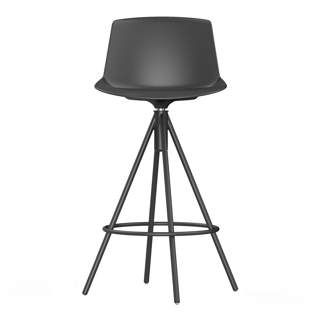 Noom Series 40 Counter Stool - Steel Pyramid Base