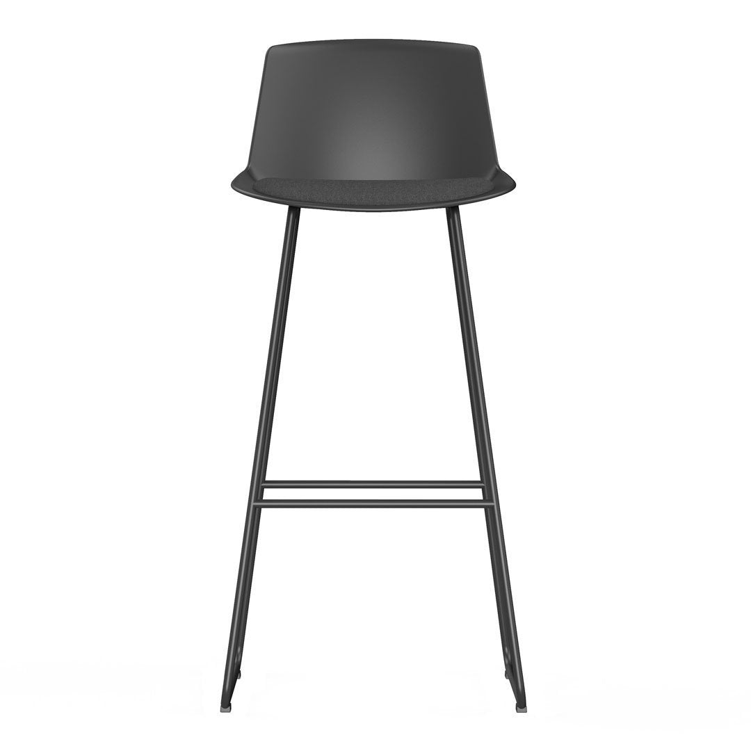 Noom Series 40 Bar Stool - Sled Base - Seat Upholstered