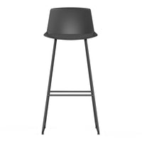 Noom Series 40 Bar Stool - Sled Base - Seat Upholstered