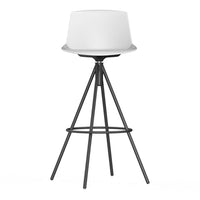 Noom Series 40 Counter Stool - Steel Pyramid Base
