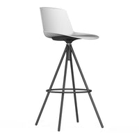 Noom Series 40 Counter Stool - Steel Pyramid Base