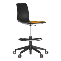 Noom Series 50 Draughtman Chair - 5-Star Swivel Base w/ Castors & Footring - Seat Upholstered