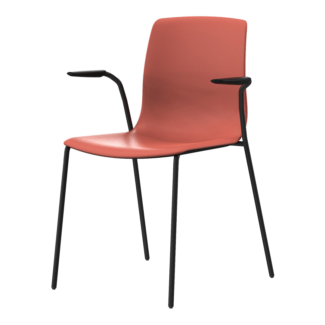 Noom Series 50 Simple Armchair - Metal Legs - Stackable