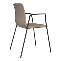 Noom Series 50 Armchair - Closed Arms w/ Armrests - Metal Legs - Upholstered Shell
