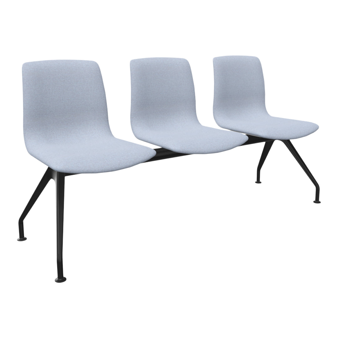 Noom Series 50 Beam Seating - 3 Seats - Upholstered Shell