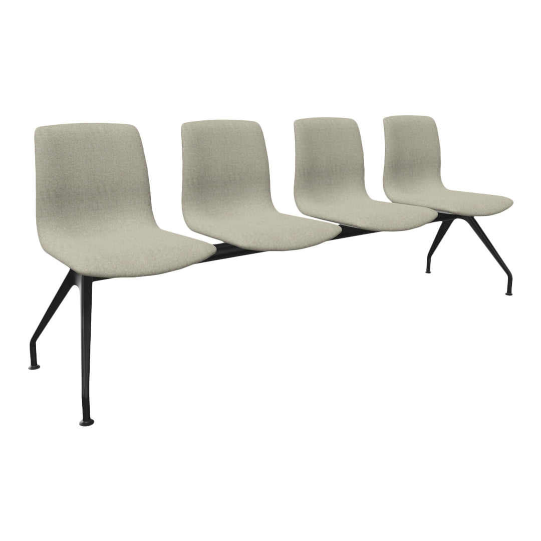 Noom Series 50 Beam Seating - 4 Seats - Upholstered Shell