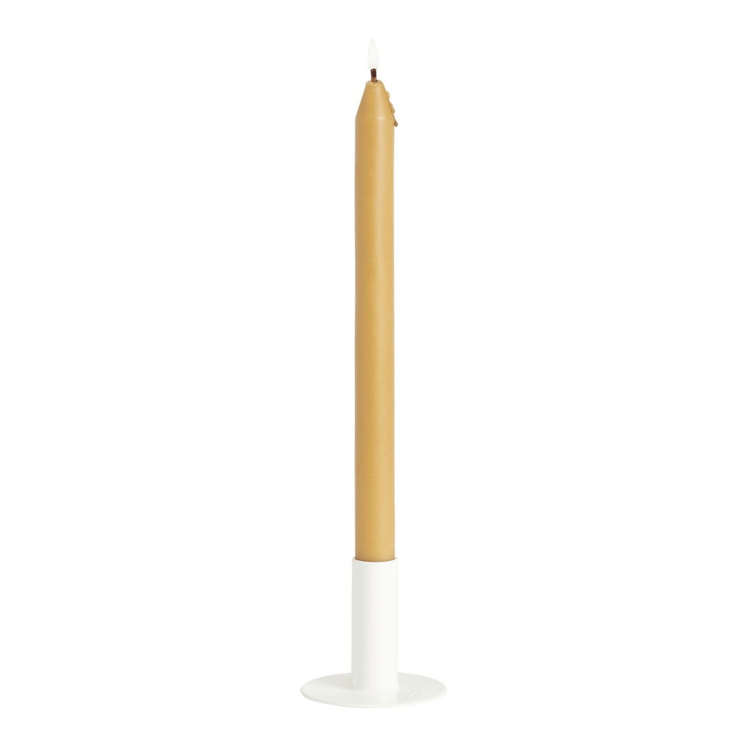 Candler Holder w/ Beeswax Candle
