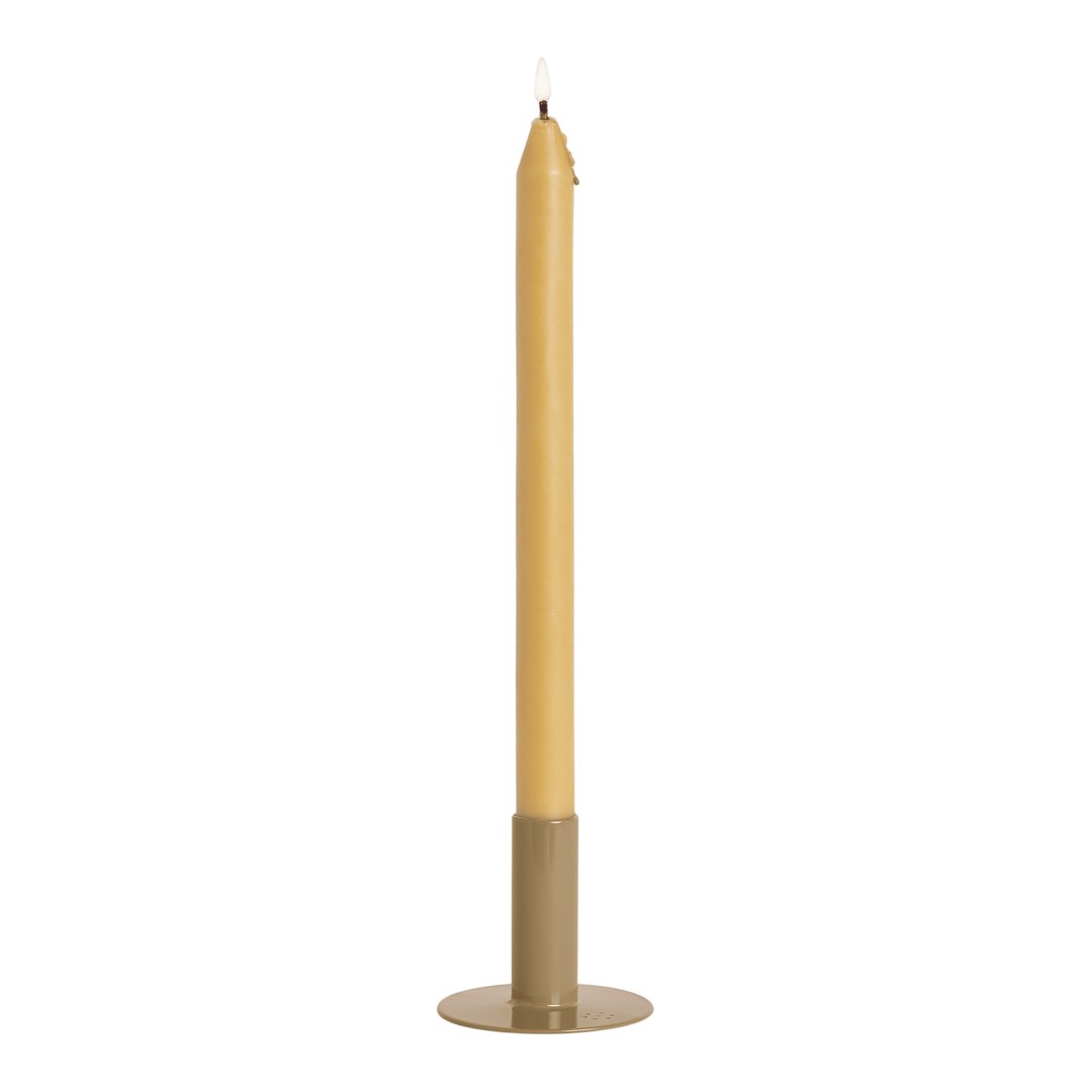Candler Holder w/ Beeswax Candle
