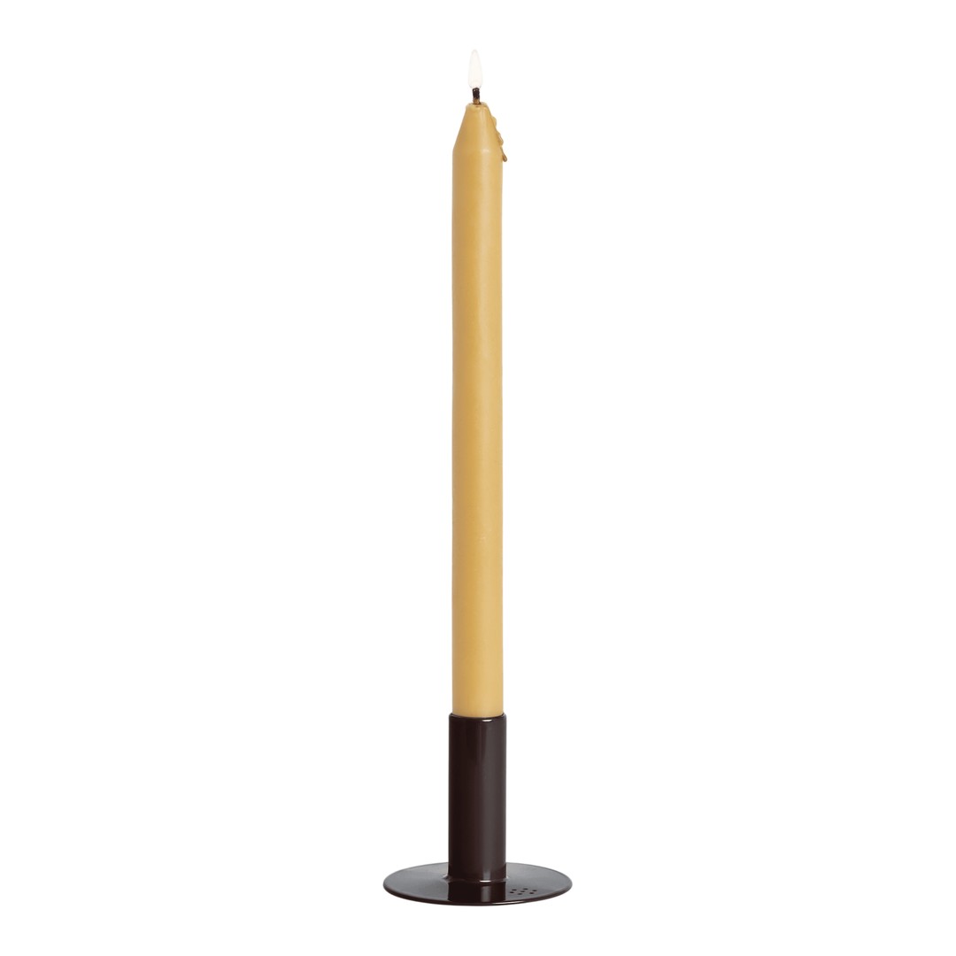 Candler Holder w/ Beeswax Candle