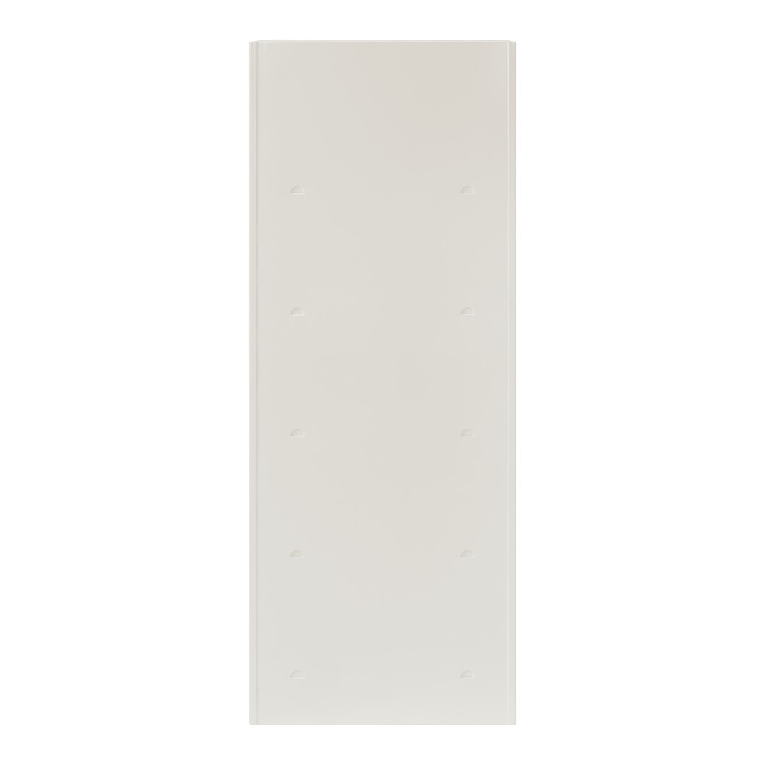 Solid white panel with a smooth texture, ideal for modern decor or minimalist designs. No patterns or variations.