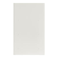 Solid white background, featuring a smooth, matte finish with subtle texture and no visible patterns.