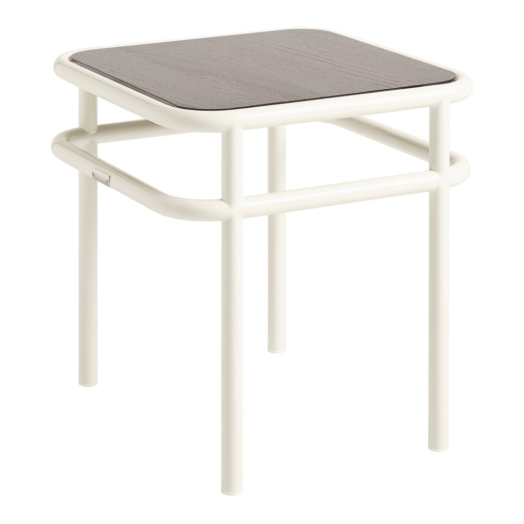 Light beige frame with a gray textured top, featuring a modern minimalist design. Ideal for contemporary spaces.
