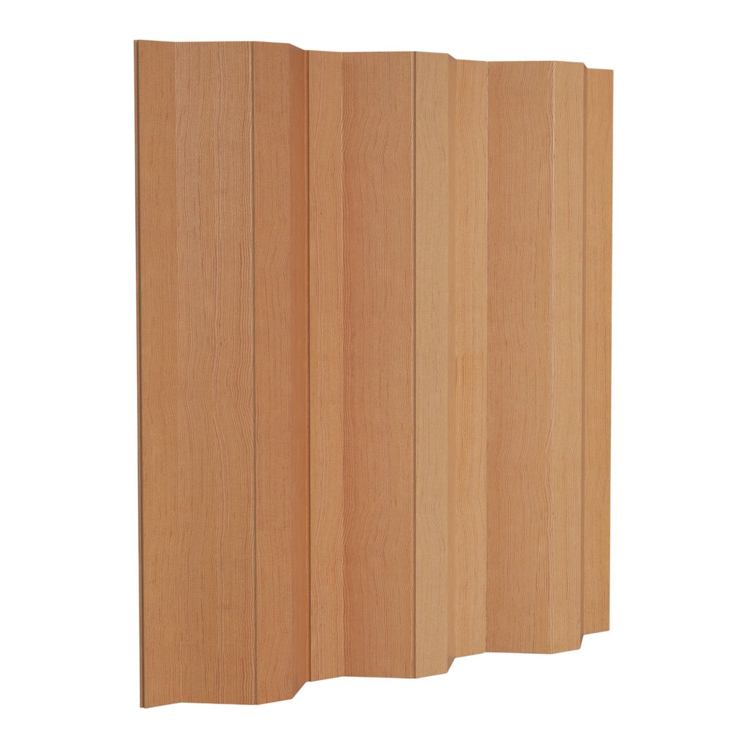 Natural wood panel with a light oak finish and smooth vertical grain pattern. Ideal for modern interior design.