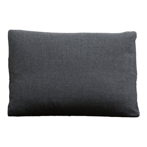 Gray textured pillow with a soft, solid pattern, perfect for modern decor accents.