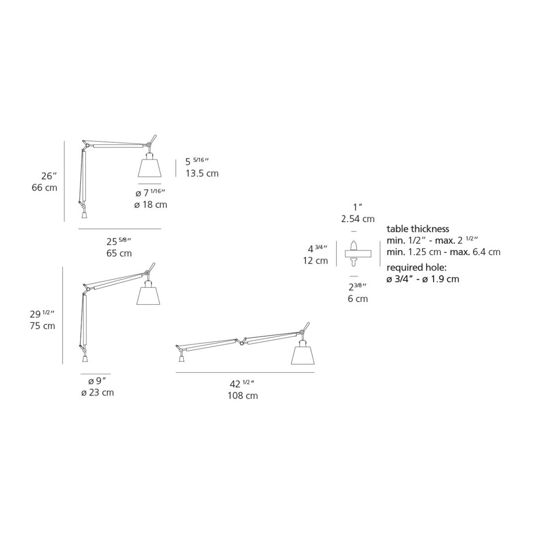 Tolomeo Table Lamp w/ Shade