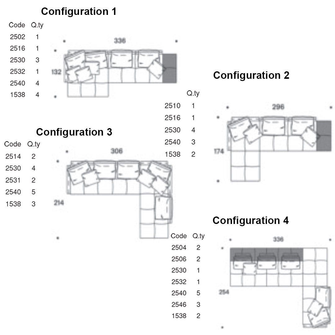 Pixel Light Indoor Modular Sofa w/ Leather Band