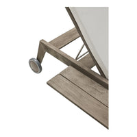 Light wood texture with gray accents and a clean, minimalist design. Features a smooth wheel for easy mobility.
