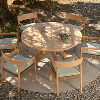 Kubik Outdoor Pedestal Dining Table - Round