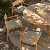 Kubik Outdoor Pedestal Dining Table - Round
