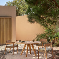 Kubik Outdoor Pedestal Dining Table - Round