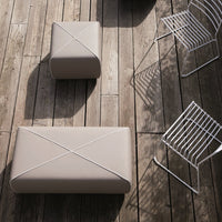 Crossed Pouf - Rectangle