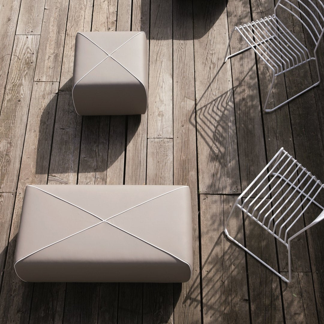 Crossed Pouf - Square