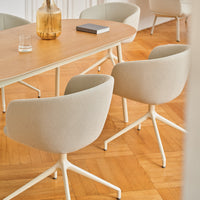 Grace Conference Chair - 4-Star Aluminum Swivel Base