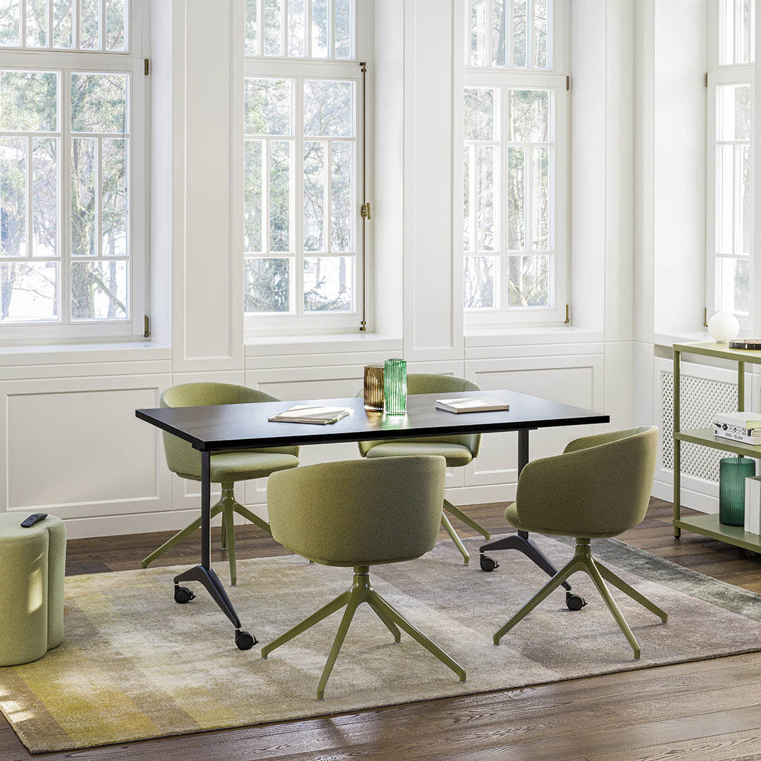 Grace Conference Chair - 4-Star Aluminum Swivel Base