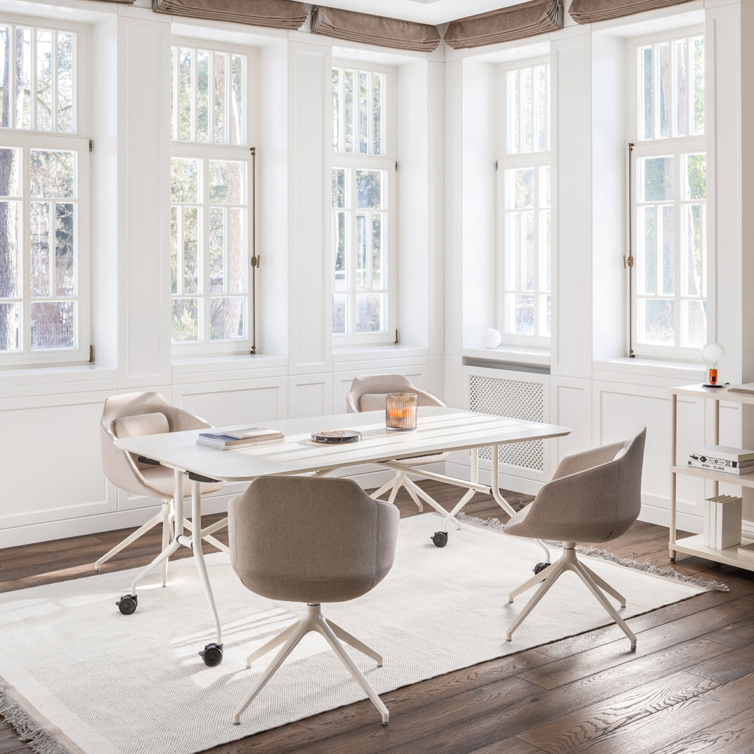 Ultra Conference Chair - 4-Star Aluminum Swivel Base