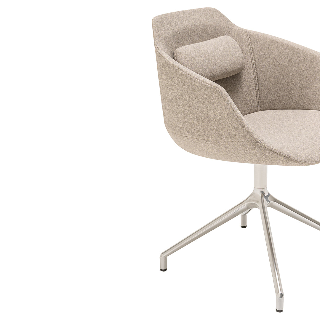 Ultra Conference Chair - 4-Star Polished Aluminum Swivel Base