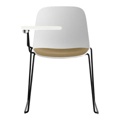 Seela Chair w/ White Tablet - Sled Base, Unupholstered