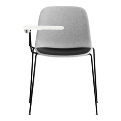 Seela Chair w/ White Tablet - 4-Legs, Fully Upholstered
