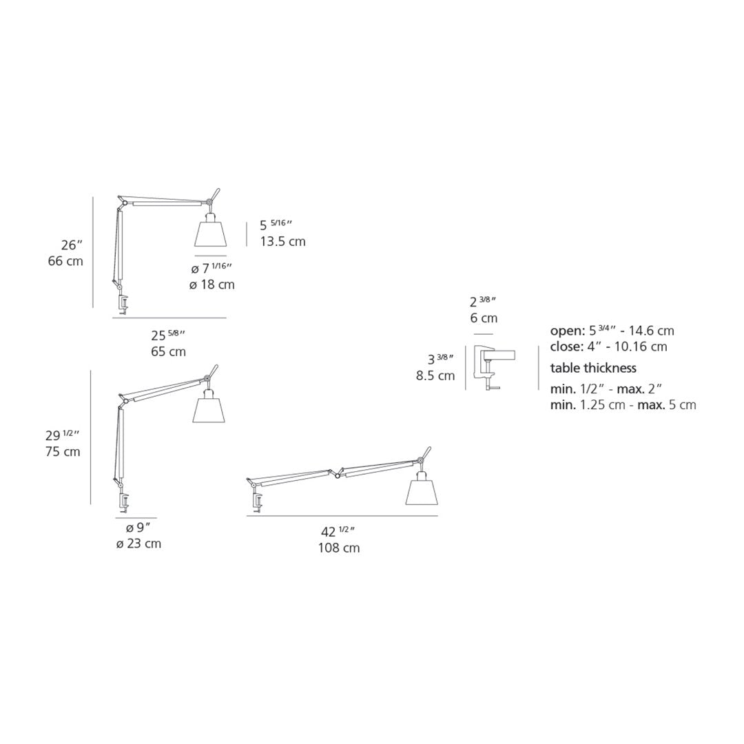 Tolomeo Table Lamp w/ Shade