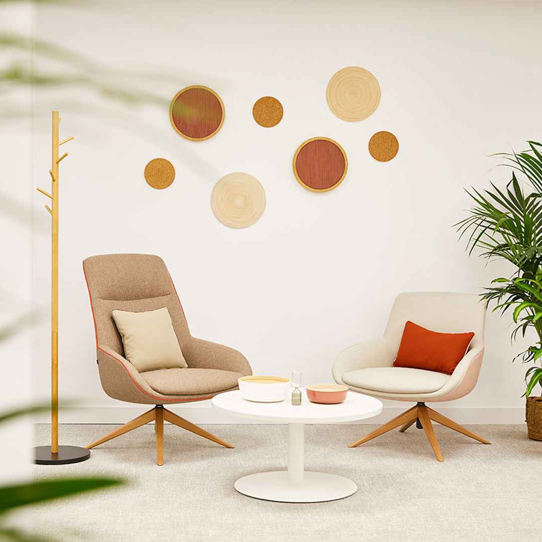 Noom Series 20 Lounge Armchair - Pyramid Wood Base