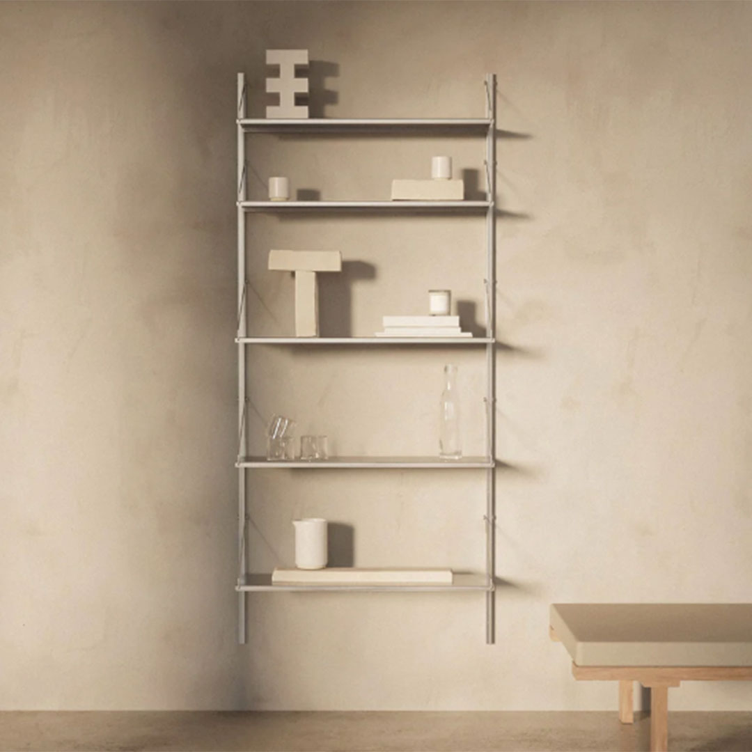 Shelf Library Pre-configured Wall Unit - Single Section