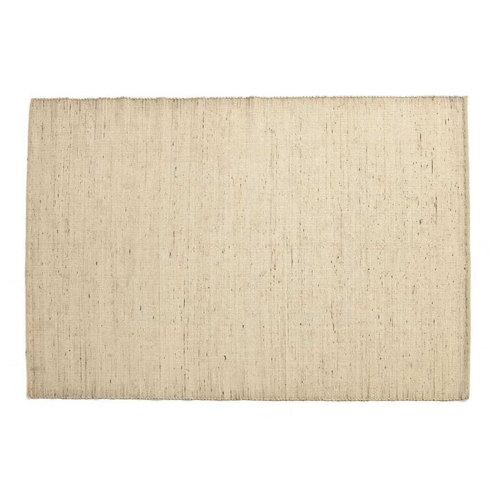 Neutral beige rectangular placemat with subtle textured pattern. Ideal for modern dining aesthetics.