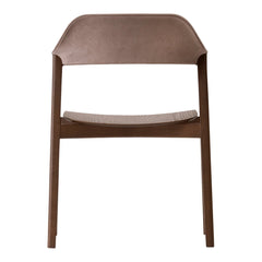 TEN Armchair - Fully Upholstered Back w/ Wooden Seat
