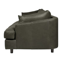 Dark olive green sectional sofa with smooth fabric and modern design. Perfect for contemporary living spaces.