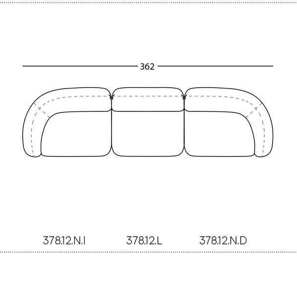 "Modern couch design with sleek lines in neutral tones and subtle stitching details."