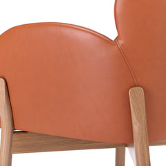 Ginger Armchair - Seat Upholstered - Oak Frame